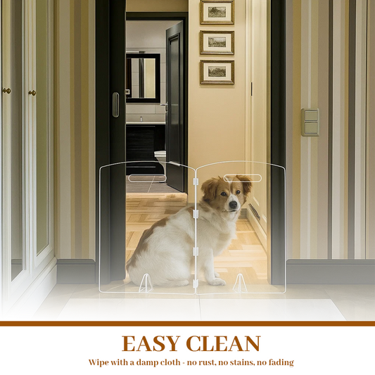 🛡️Clear Acrylic Pet Gate