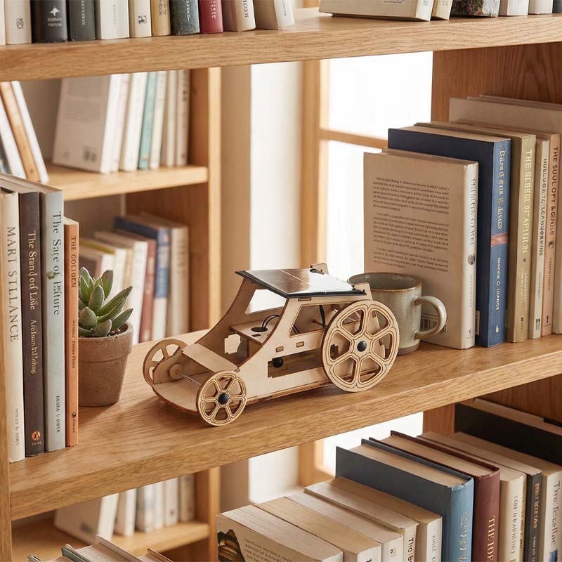 DIY Solar-Powered Wooden Toy Car