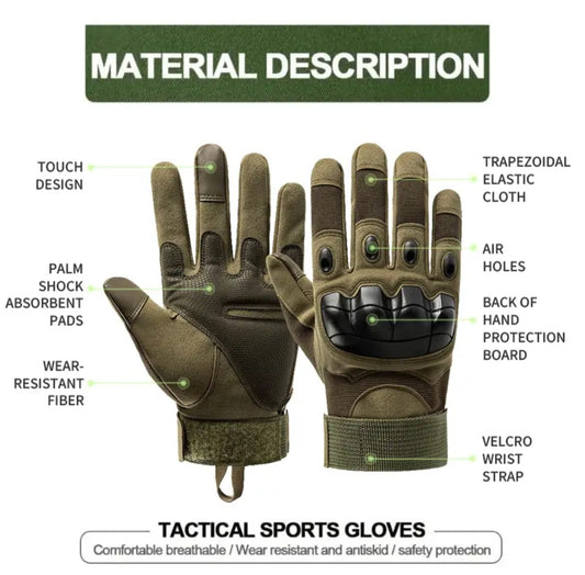 Tactical Full Finger Gloves