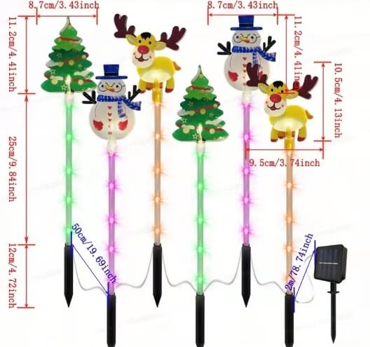 🎄🎁 6-pack of moving Christmas lights