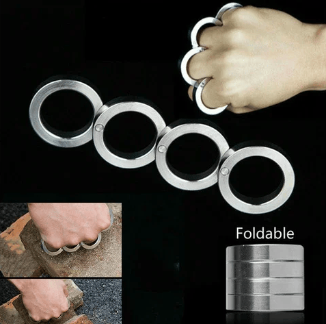 Stainless Steel Folding Finger Ring