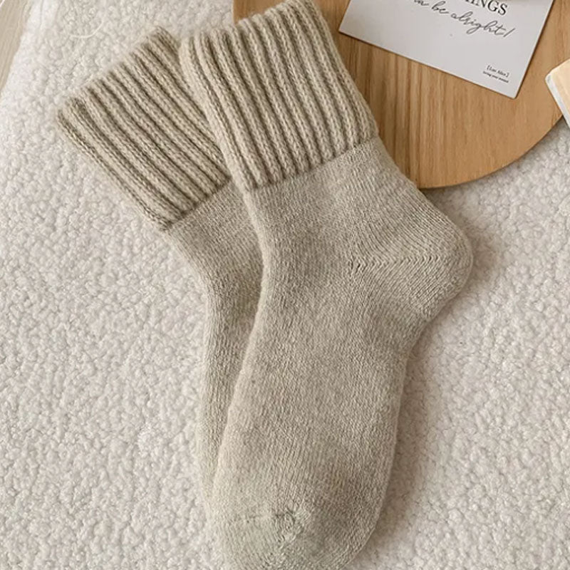Warm Wool Socks in Mid-Height