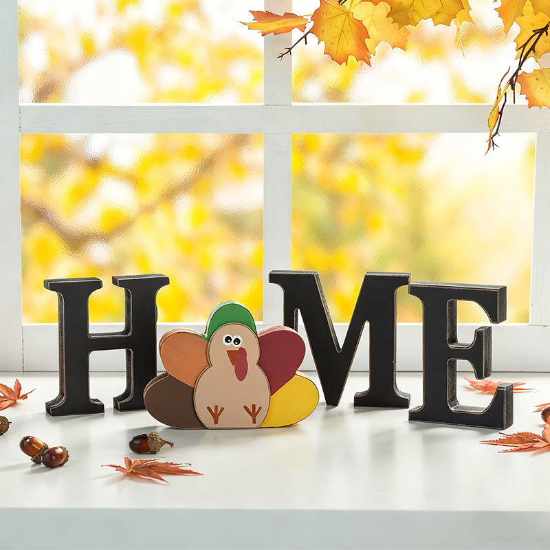 Adorable Wooden Letter Ornaments · HOME Series