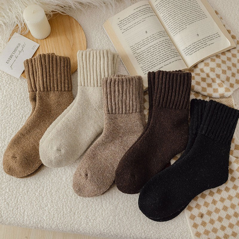 Warm Wool Socks in Mid-Height