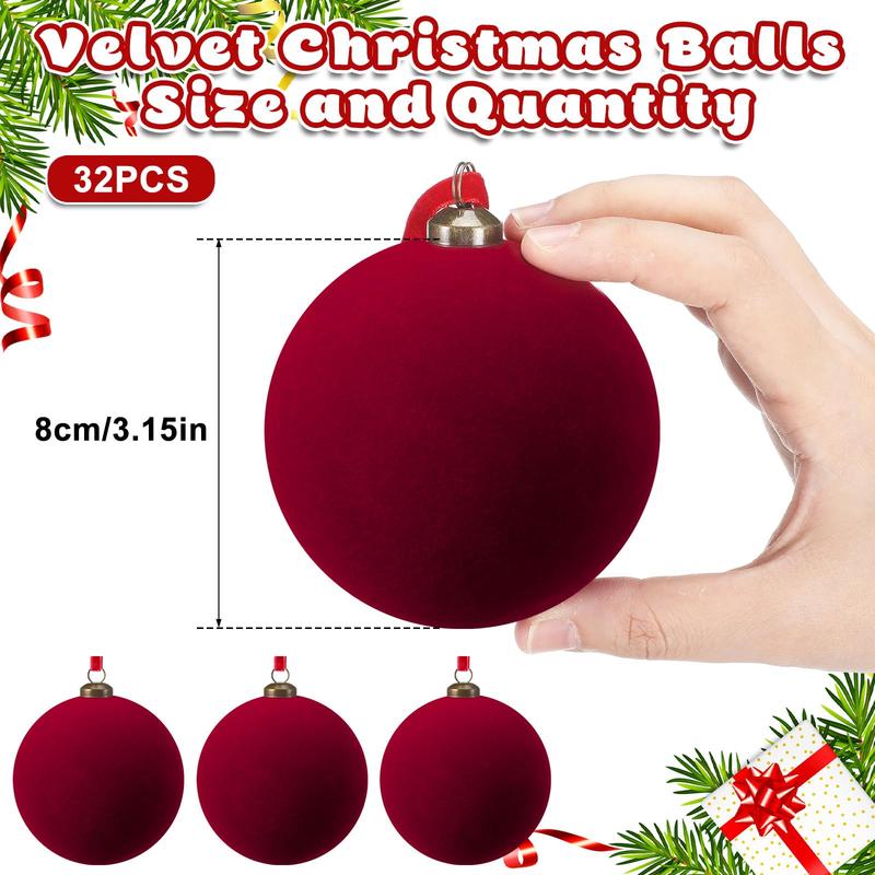 🎄 Velvet Christmas Balls