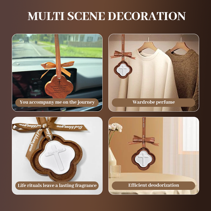 🚗 Wooden Car Incense Pendant