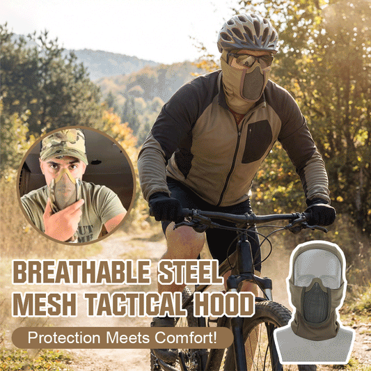 Breathable Steel Mesh Tactical Hood