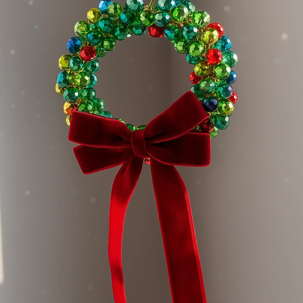 ✨ Handmade Beaded Pendant Bow Design for Car Interior Decoration