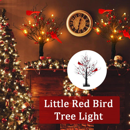 🐦 Little Red Bird Tree Light