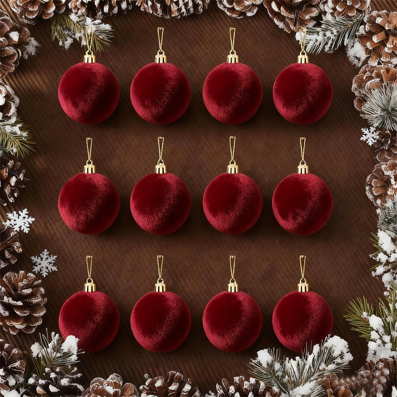 🎄 Velvet Christmas Balls