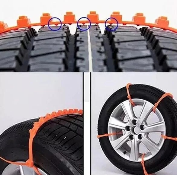 🔥LAST DAY SALE-49% OFF🔥Universal Reusable Anti-skid Nylon Tire Chains