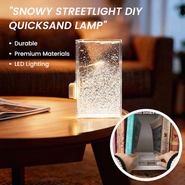 ❄️ Snowy Streetlight DIY Quicksand Lamp