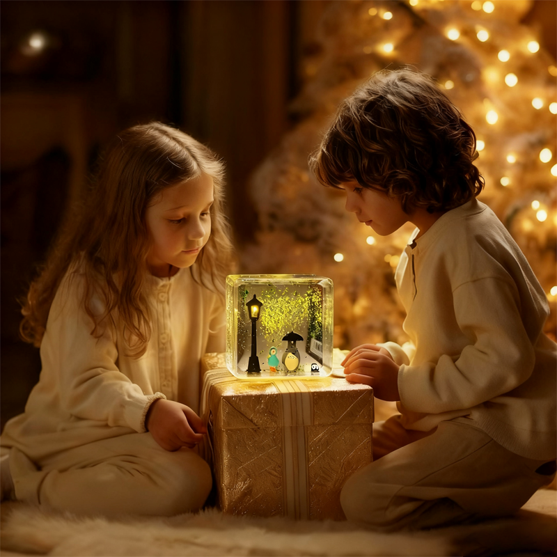 ❄️ Snowy Streetlight DIY Quicksand Lamp