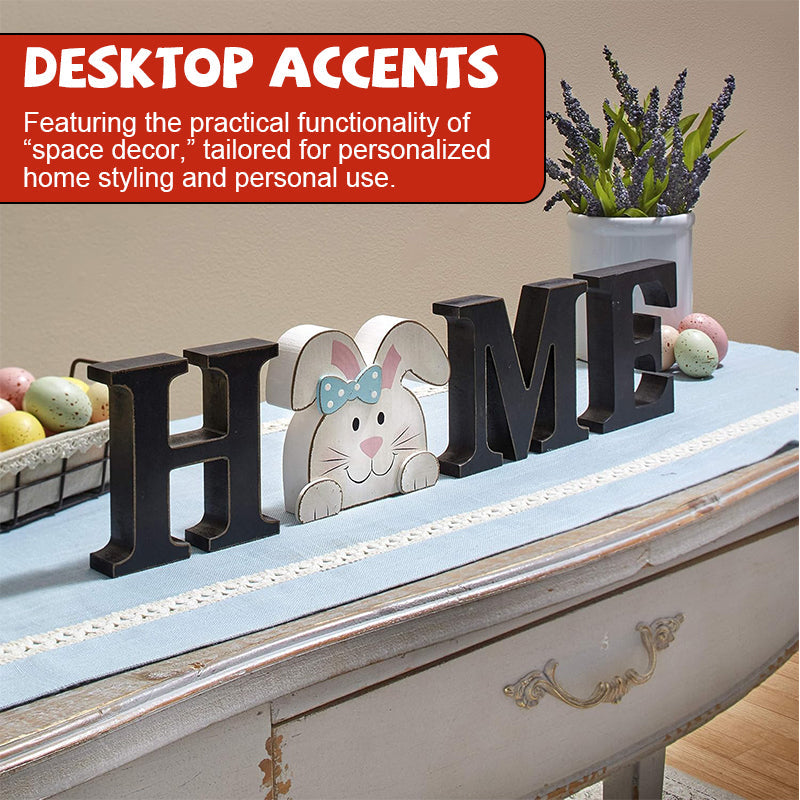 Adorable Wooden Letter Ornaments · HOME Series