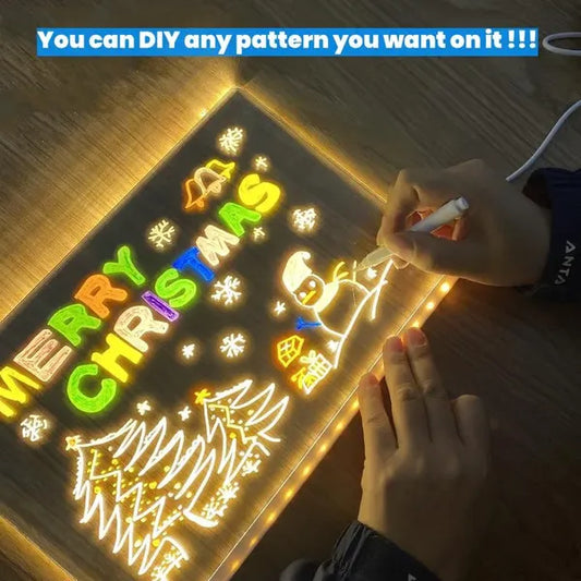 🎁Creative Rewritable Acrylic LED Message Board 🎨