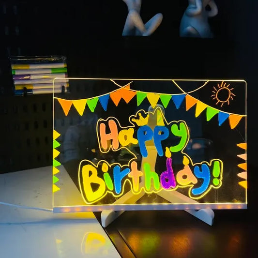 🎁Creative Rewritable Acrylic LED Message Board 🎨