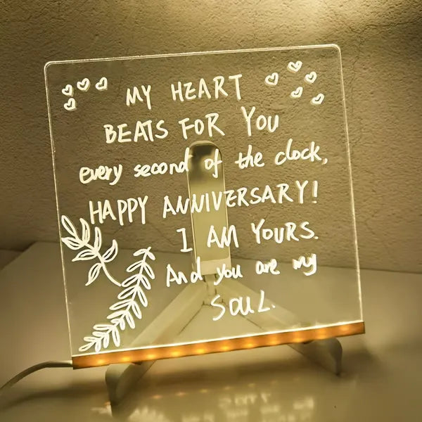 🎁Creative Rewritable Acrylic LED Message Board 🎨