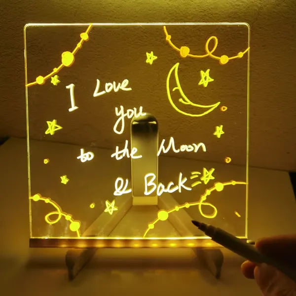 🎁Creative Rewritable Acrylic LED Message Board 🎨