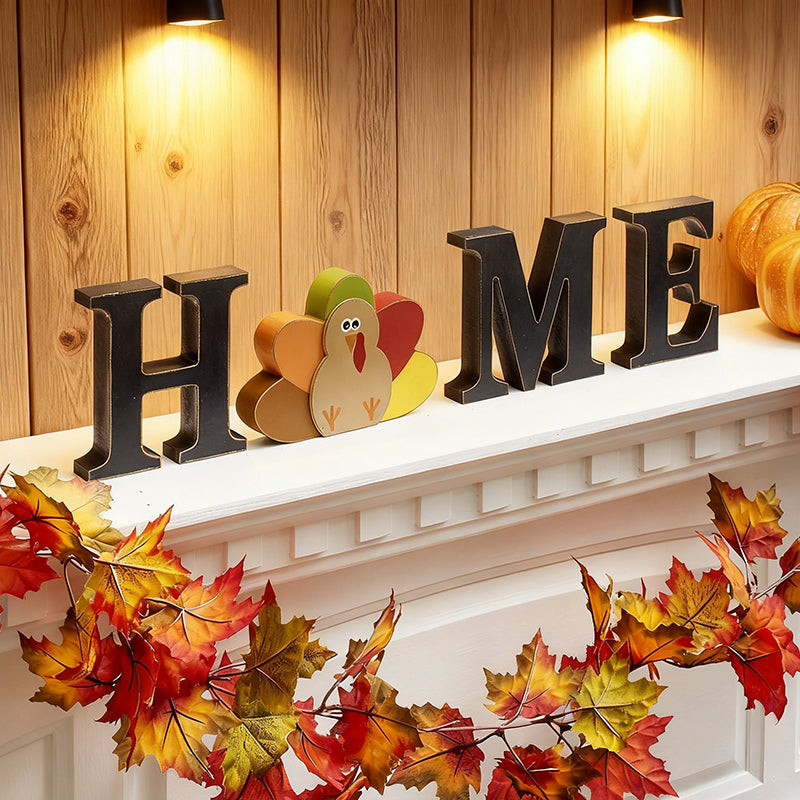 Adorable Wooden Letter Ornaments · HOME Series