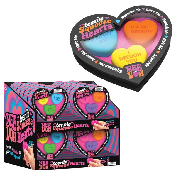 NeeDoh Sparkle Hearts Teenie Set