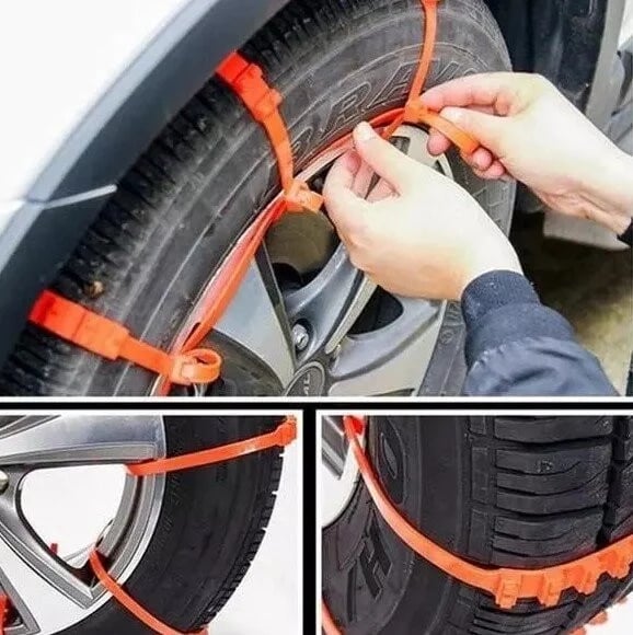 🔥LAST DAY SALE-49% OFF🔥Universal Reusable Anti-skid Nylon Tire Chains