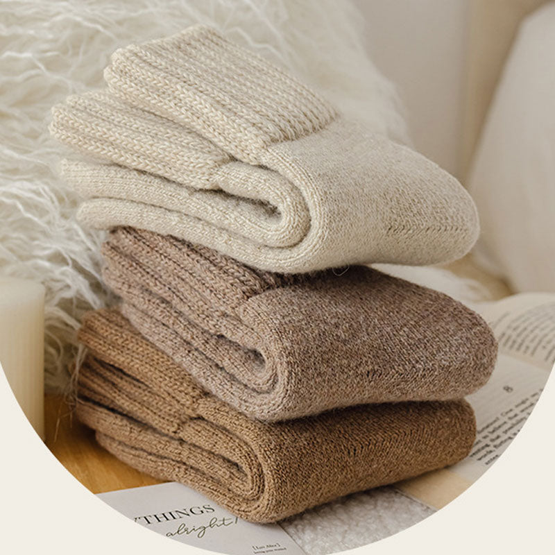 Warm Wool Socks in Mid-Height