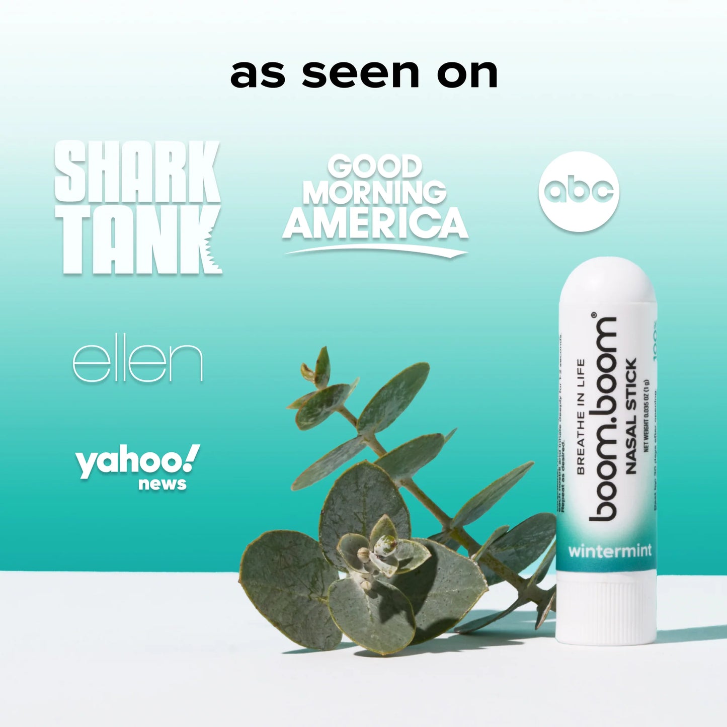 Refreshing Nasal Stick 3-Pack | Breathe Easier with BoomBoom’s Vapor Flow Technology™