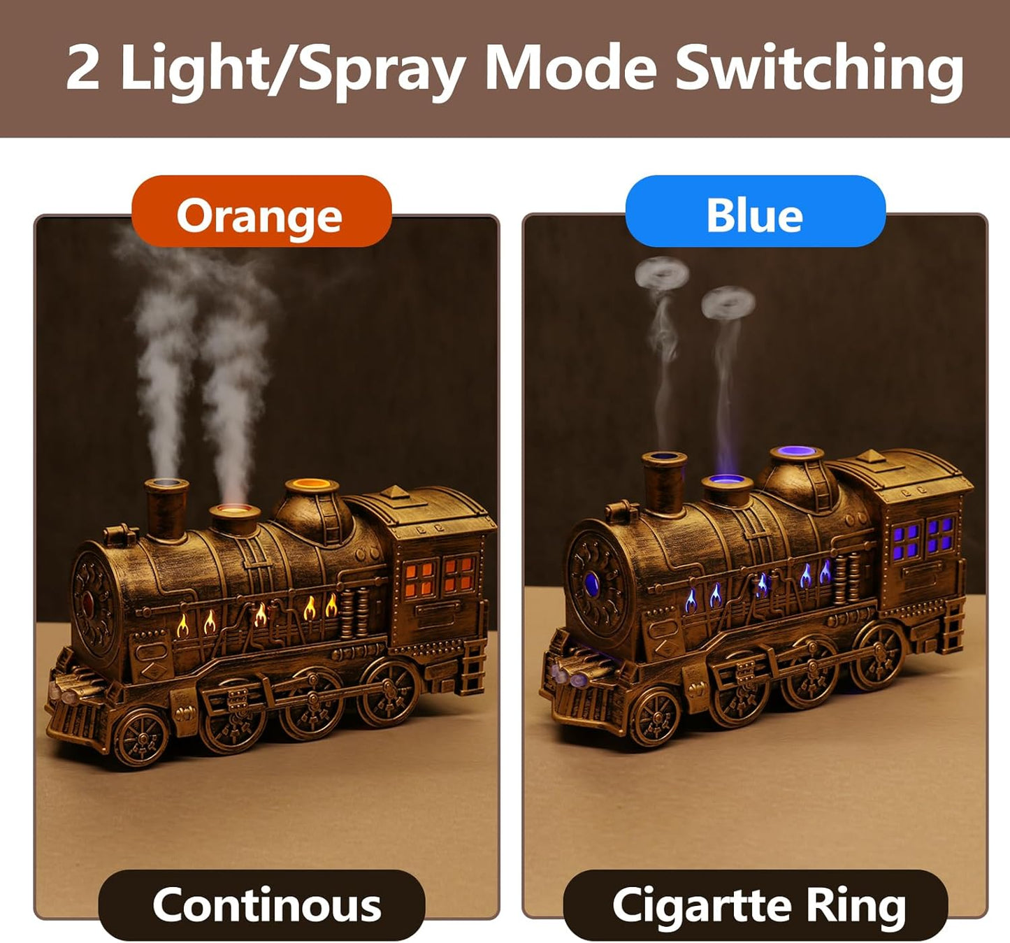 🚂 Train Humidifier with Essential Oil Diffuser