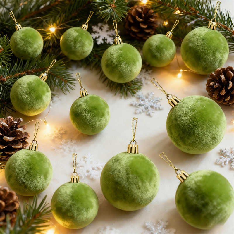 🎄 Velvet Christmas Balls