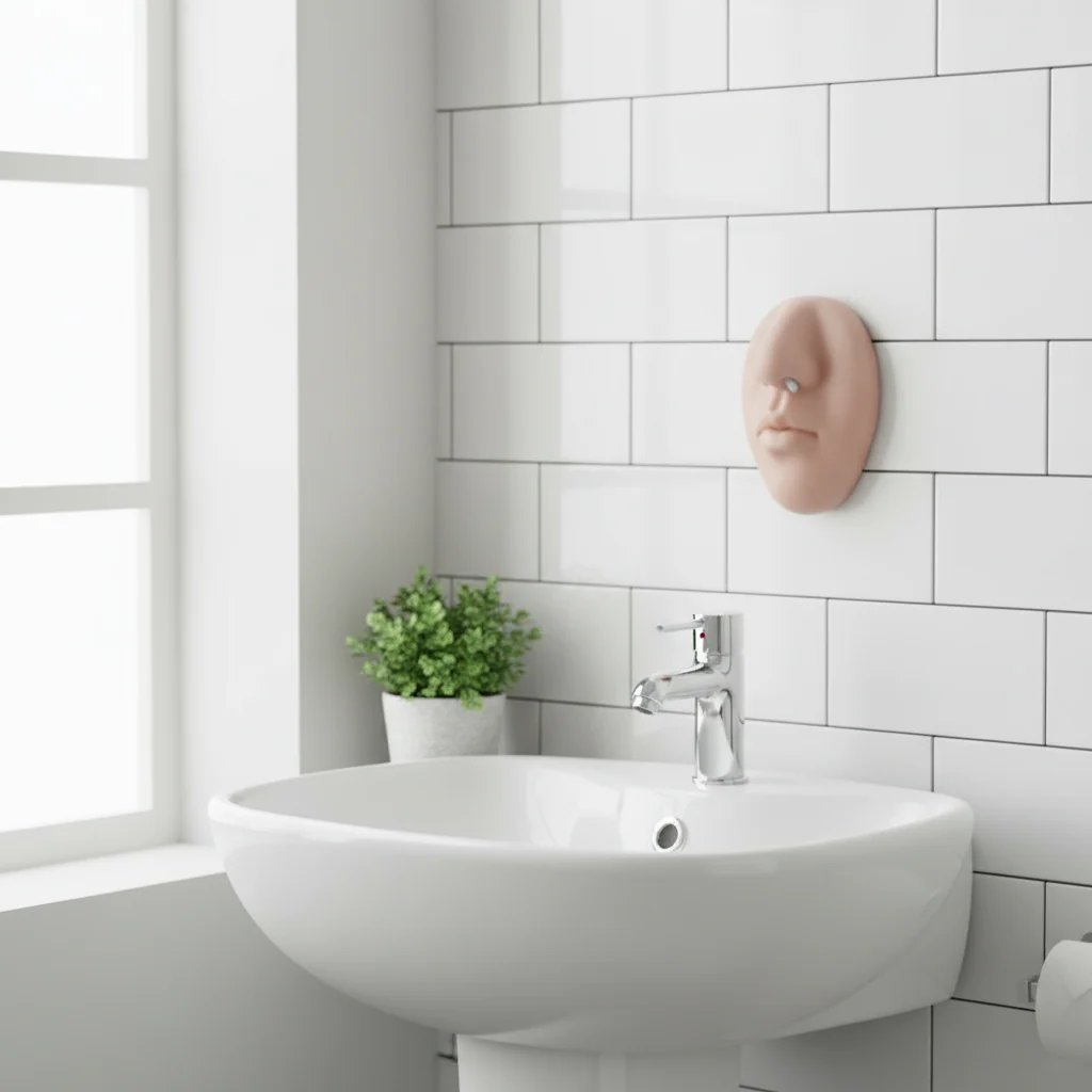 🔥 Realistic nose-shaped wall-mounted soap dispenser