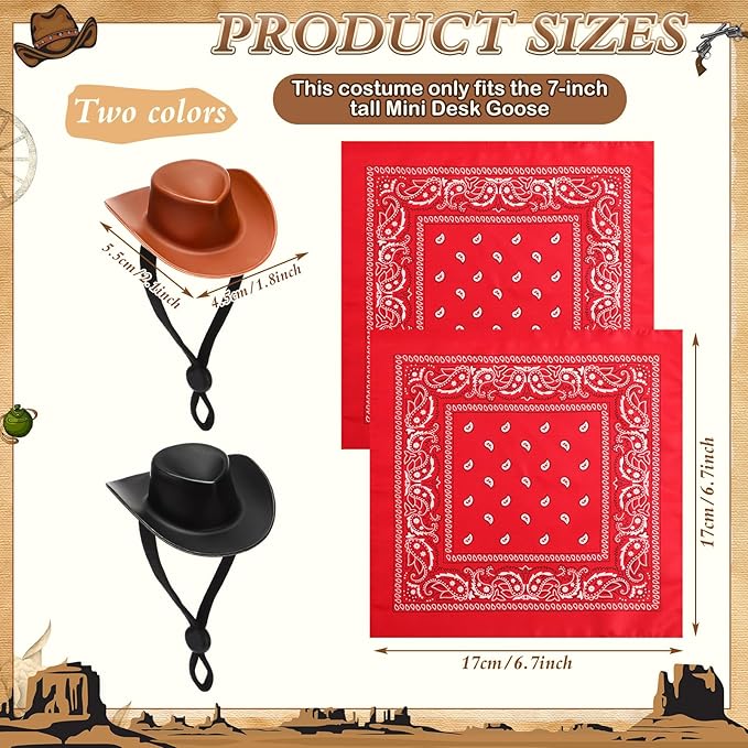 🏜️ Deluxe Mini Western Cowboy Goose Costume Set