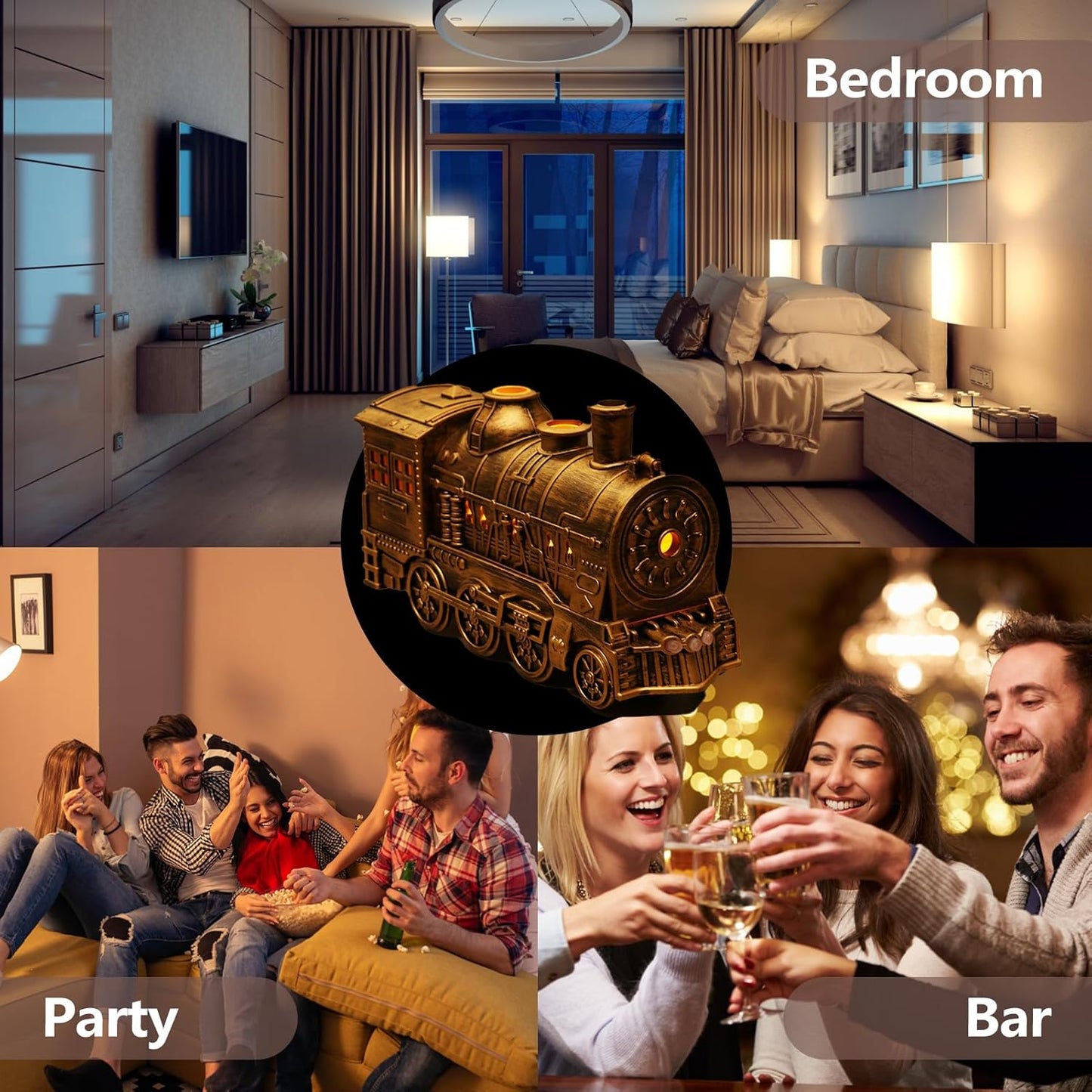 🚂 Train Humidifier with Essential Oil Diffuser