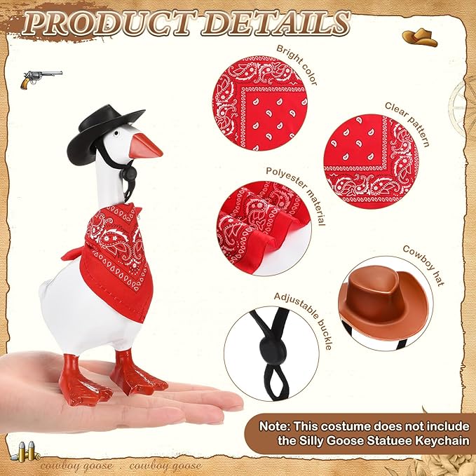🏜️ Deluxe Mini Western Cowboy Goose Costume Set