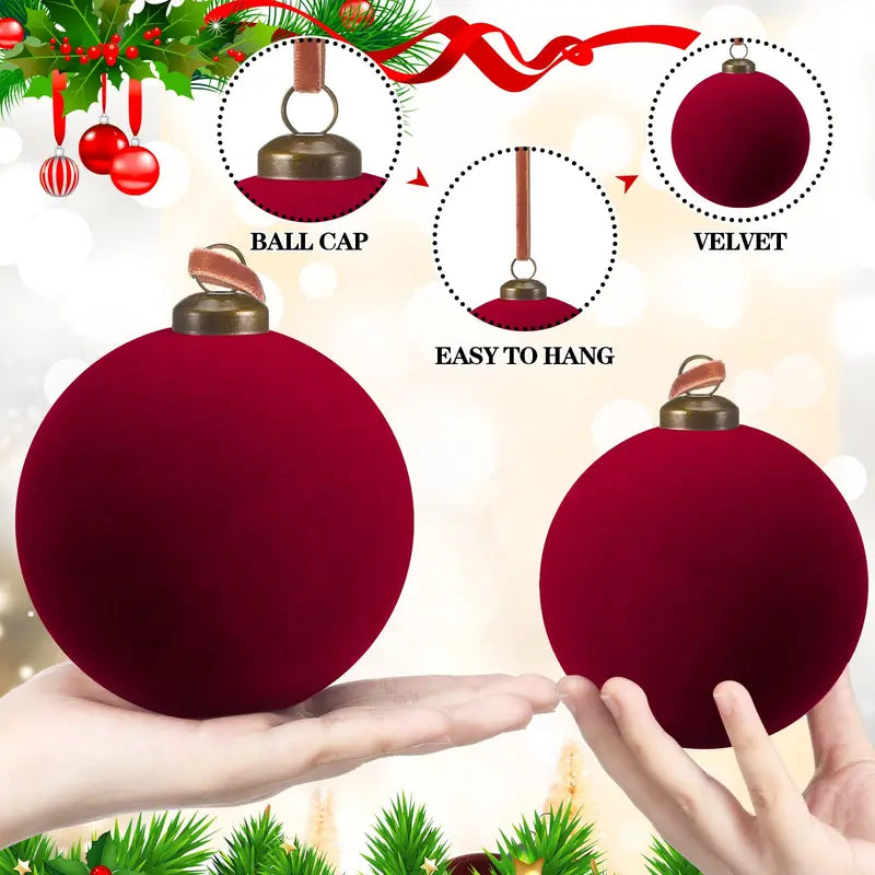 🎄 Velvet Christmas Balls