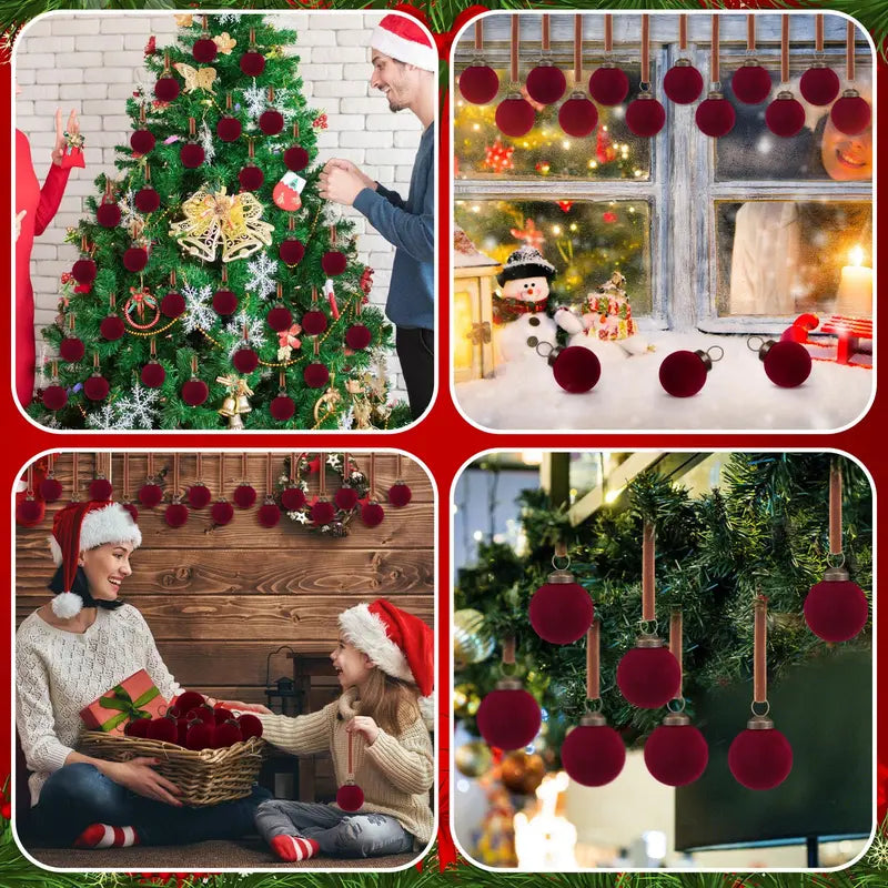 🎄 Velvet Christmas Balls