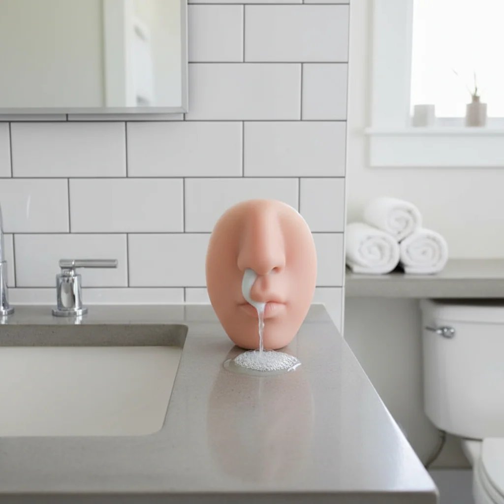 🔥 Realistic nose-shaped wall-mounted soap dispenser