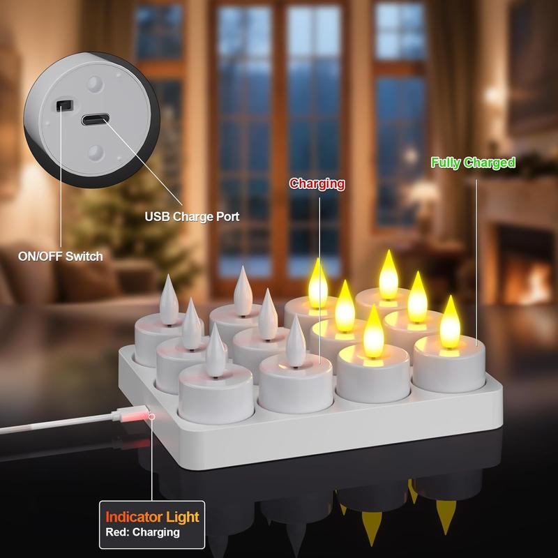 🕯️ Rechargeable LED Tea Lights