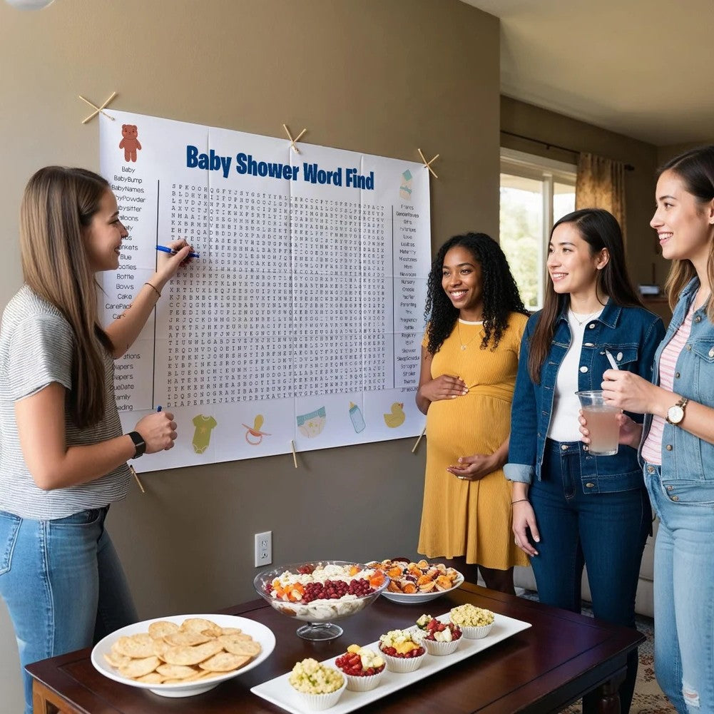 ⏰ Jumbo Thanksgiving & Christmas Word Search Poster – Giant 36"x24" Wall Game! 🎉