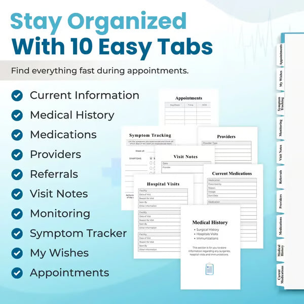 📚Medical Visit Logbook: Your Essential Medical Planner (Hardcover)