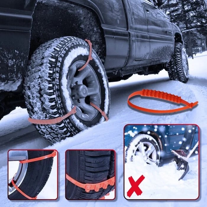 🔥LAST DAY SALE-49% OFF🔥Universal Reusable Anti-skid Nylon Tire Chains