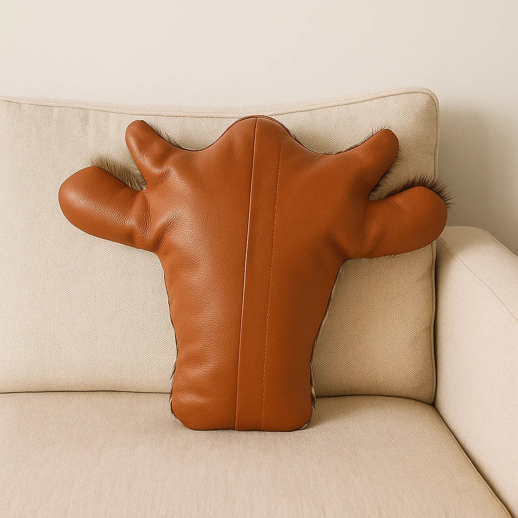 🐄 Cow-Head Shaped Sofa Pillow