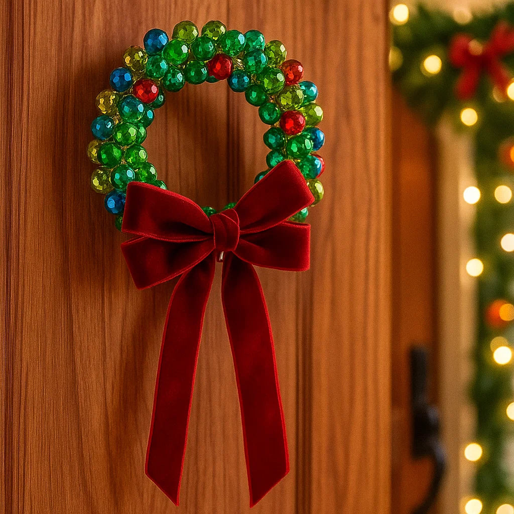 ✨ Handmade Beaded Pendant Bow Design for Car Interior Decoration