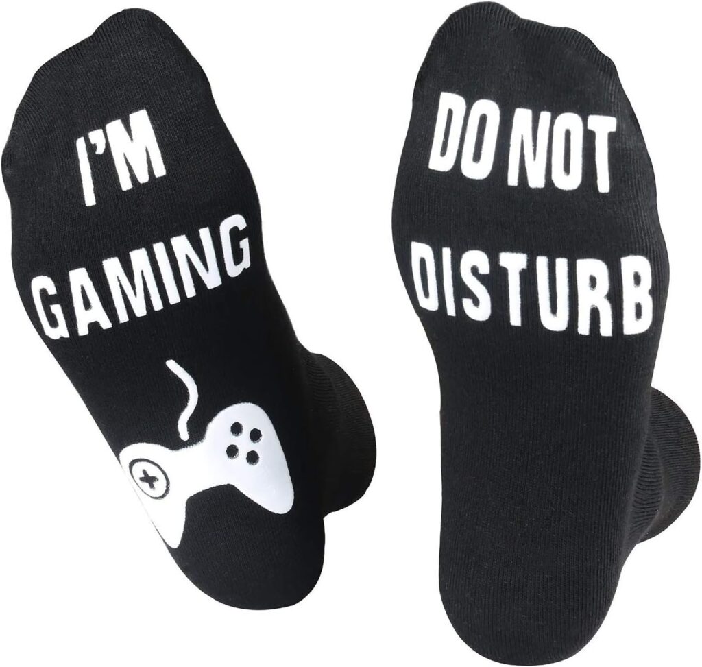 Do Not Disturb IM Gaming Socks, Men Gifts Ideas Valentines Day Kids Valentine Boy Gamer Sock Gift for Mens Dad Father